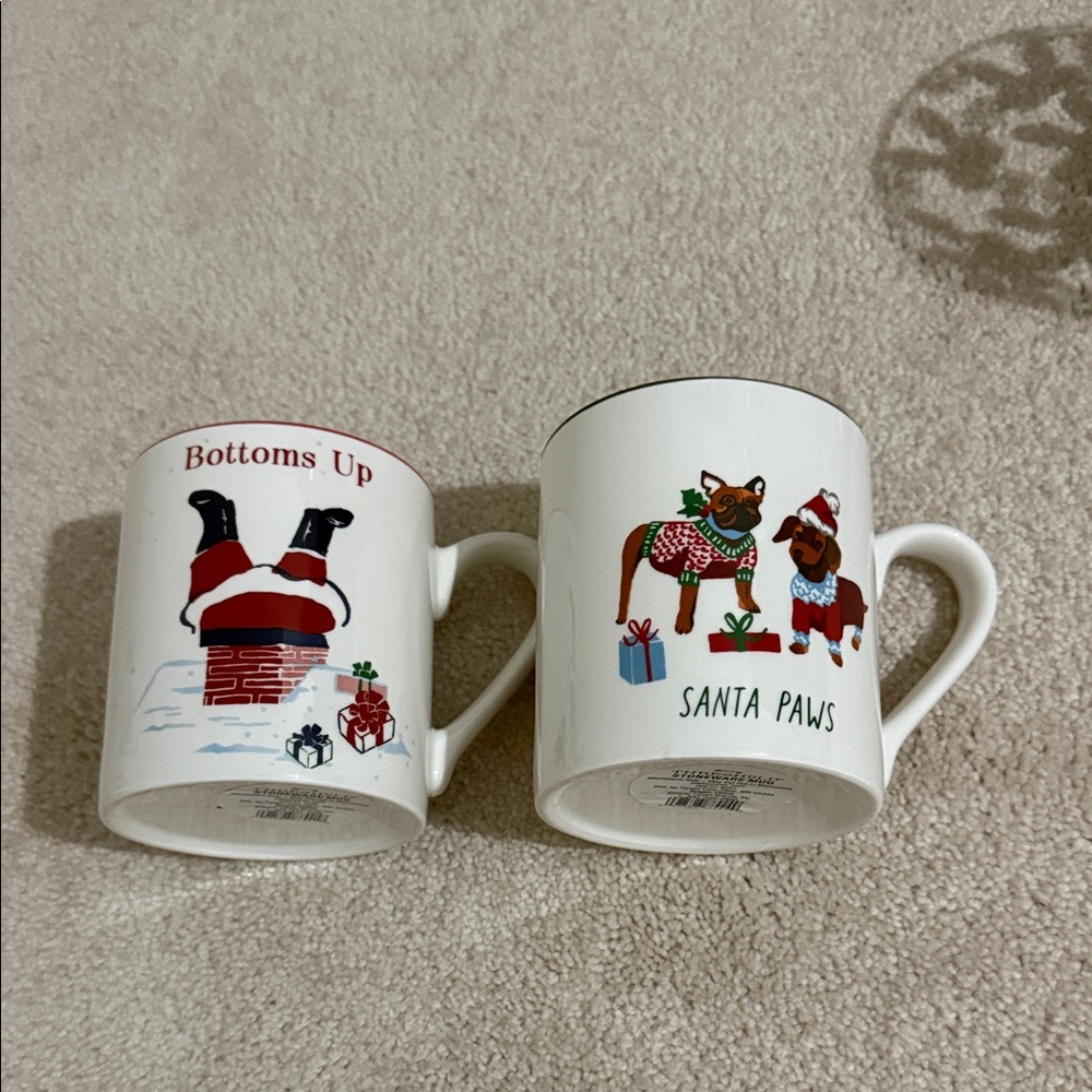 Holiday Mug Set - Santa Paws and Bottoms Up